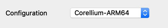 Configuration; Corellium-ARM64
